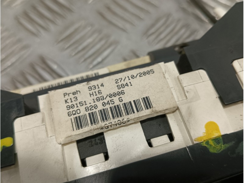 Recambio de mando climatizador para volkswagen polo (9n3) 1.9 tdi referencia OEM IAM 6Q0820045G  901511880006