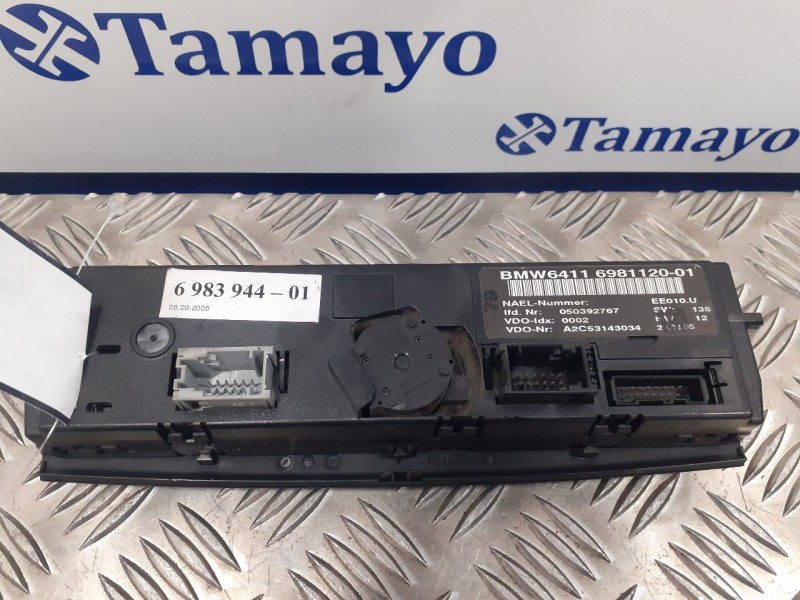 Recambio de mando climatizador para bmw serie 1 berlina (e81/e87) referencia OEM IAM 64116981120  A2C53143034