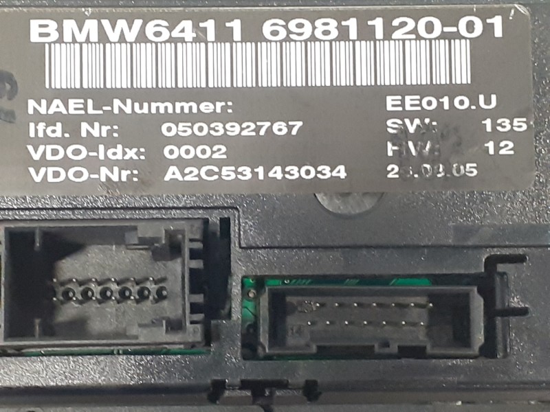 Recambio de mando climatizador para bmw serie 1 berlina (e81/e87) referencia OEM IAM 64116981120  A2C53143034