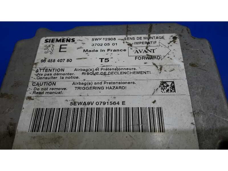 Recambio de centralita airbag para peugeot 307 (s1) referencia OEM IAM 5WK42908  9645840780