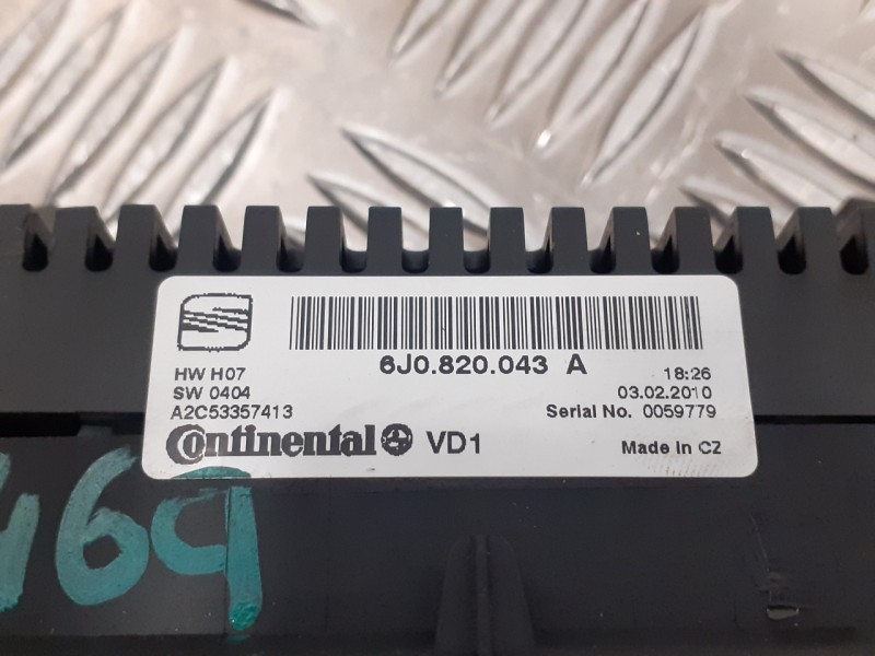 Recambio de mando climatizador para seat ibiza (6j5) referencia OEM IAM 6J0820043A  A2C53357413