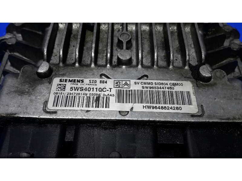 Recambio de centralita motor uce para citroën c3 1.4 hdi referencia OEM IAM 5WS40110CT 9648624280 9653447480