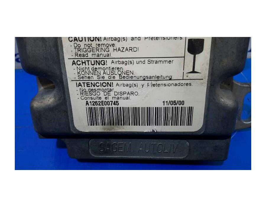 Recambio de centralita airbag para renault megane i coupe fase 2 (da..) 1.6 referencia OEM IAM 550803600  7700437477C