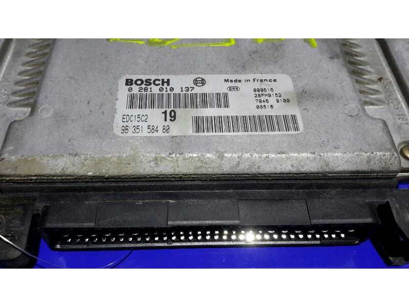 Recambio de centralita motor uce para citroën xsara picasso referencia OEM IAM 0281010137 EDC15C2 9635158480