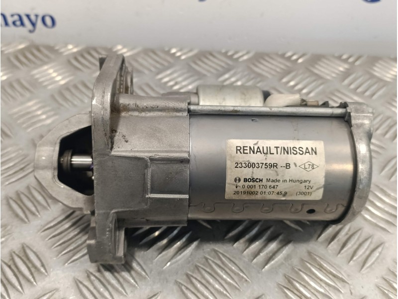 Recambio de motor arranque para dacia duster ii referencia OEM IAM 233003759R  0001170647