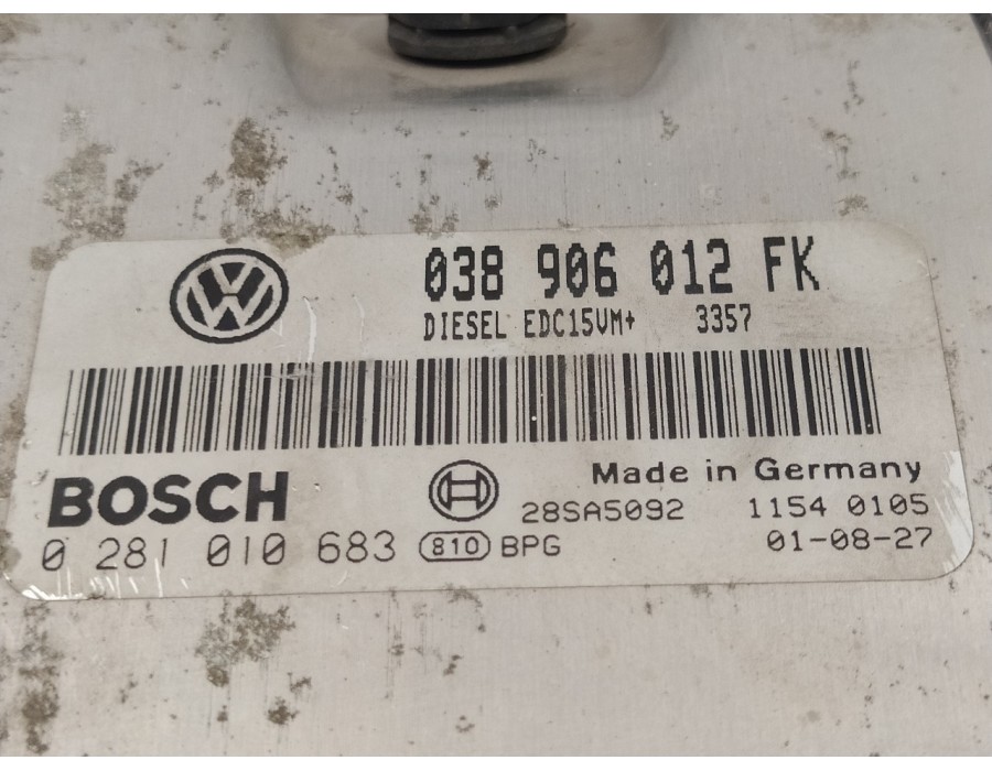 Recambio de centralita motor uce para seat leon (1m1) 1.9 tdi referencia OEM IAM 0281010683 EDC15VM+ 038906012FK