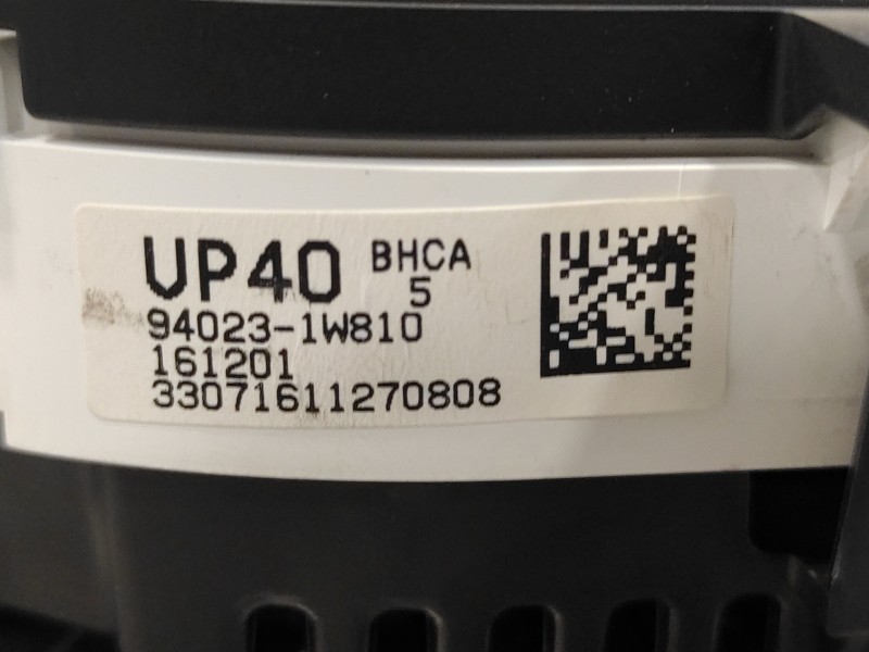 Recambio de cuadro instrumentos para kia rio 1.2 cat referencia OEM IAM 940231W810  