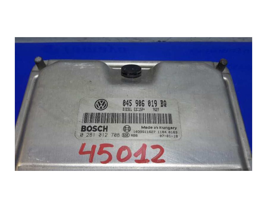 Recambio de centralita motor uce para seat ibiza (6l1) 1.4 tdi referencia OEM IAM 0281012708 EDC15P+ 045906019BQ
