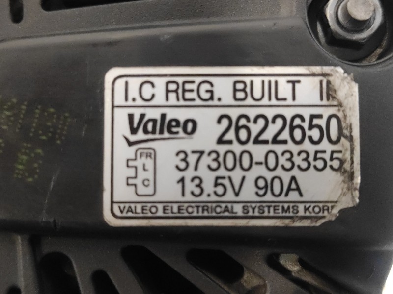 Recambio de alternador para kia rio 1.2 cat referencia OEM IAM 2622650  3730003355