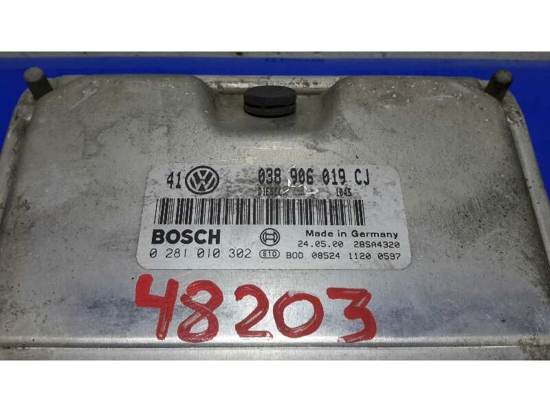 Recambio de centralita motor uce para volkswagen bora berlina (1j2) referencia OEM IAM 0281010302 EDC15P+ 038906019CJ