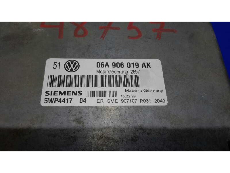 Recambio de centralita motor uce para volkswagen golf iv berlina (1j1) 1.6 referencia OEM IAM 5WP441704  06A906019AK