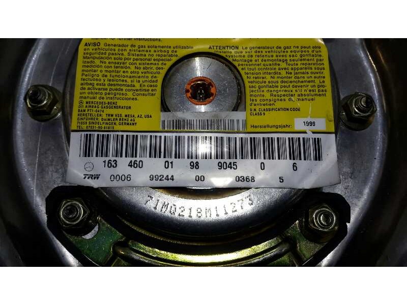 Recambio de airbag lateral izquierdo para mercedes-benz clase m (w163) 230 (163.136) referencia OEM IAM 16346001989045  