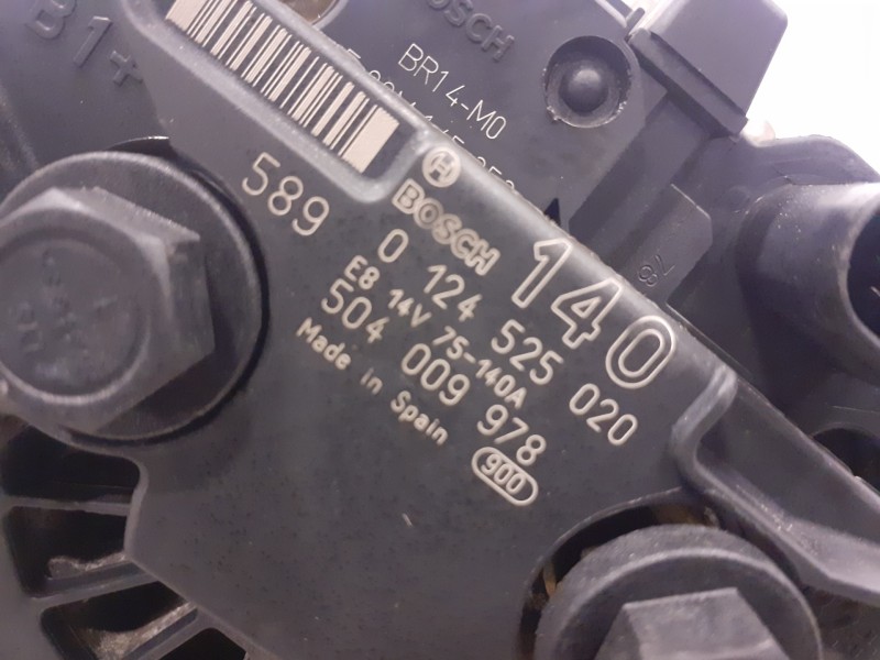 Recambio de alternador para iveco 35s12 2.3 referencia OEM IAM 0124525020  504009978