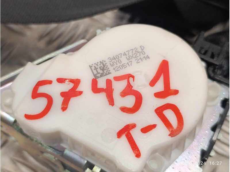 Recambio de cinturon seguridad trasero derecho para ford focus lim. black&red referencia OEM IAM 34074772D  