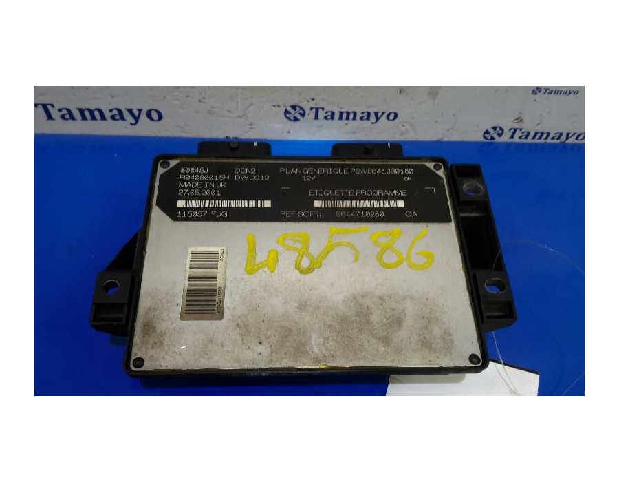 Recambio de centralita motor uce para peugeot 206 berlina 1.9 diesel referencia OEM IAM 9644710280 9641390180 R04080015H