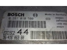 Recambio de centralita motor uce para peugeot 206 berlina xt referencia OEM IAM 0281010500 EDC15C2 9641606980 2