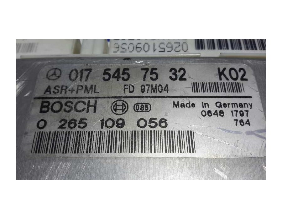 Recambio de centralita asr para mercedes-benz clase e (w210) berlina diesel 300 turbodiesel (210.025) referencia OEM IAM 0265109