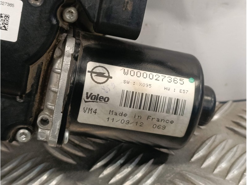 Recambio de motor limpia delantero para opel zafira tourer referencia OEM IAM W000027365  W000027199