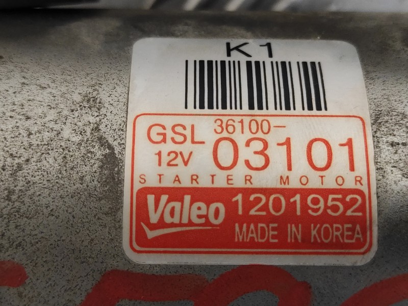 Recambio de motor arranque para kia rio 1.2 cat referencia OEM IAM 3610003101  1201952