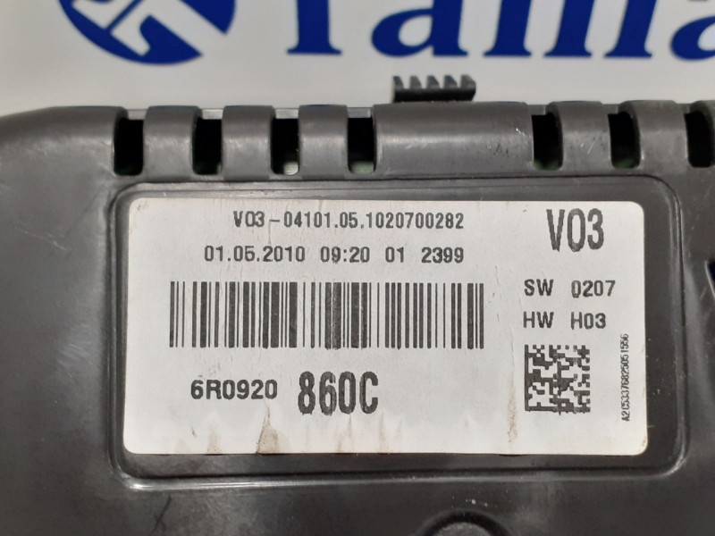 Recambio de cuadro instrumentos para volkswagen polo (6r1) 1.4 fsi referencia OEM IAM 6R0920860C  A2C53376825