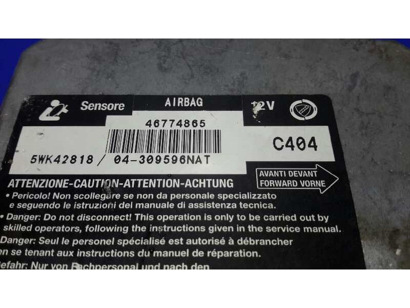 Recambio de centralita airbag para fiat multipla (186) 1.6 16v cat referencia OEM IAM 5WK42818  46774865