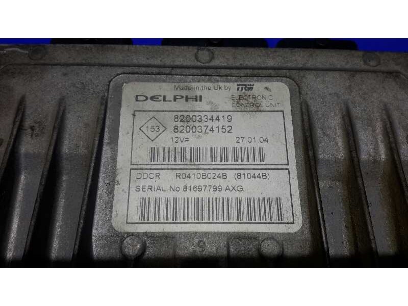 Recambio de centralita motor uce para renault megane ii berlina 5p referencia OEM IAM 8200334419 R0410B024B 8200374152