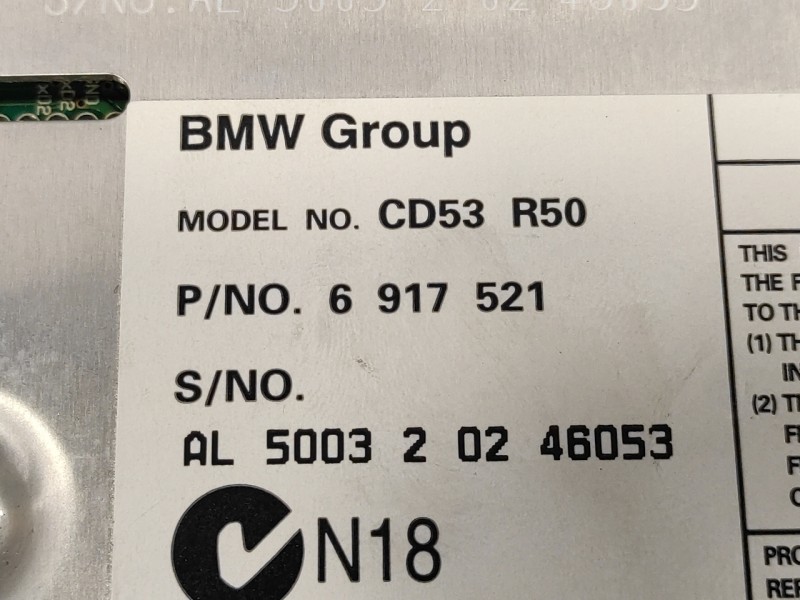 Recambio de sistema audio / radio cd para mini mini (r50,r53) one referencia OEM IAM 6917521  CD53R50