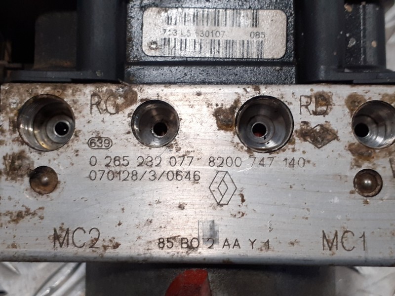 Recambio de abs para renault clio iii 1.5 dci diesel cat referencia OEM IAM 0285232077 0265800559 8200747140