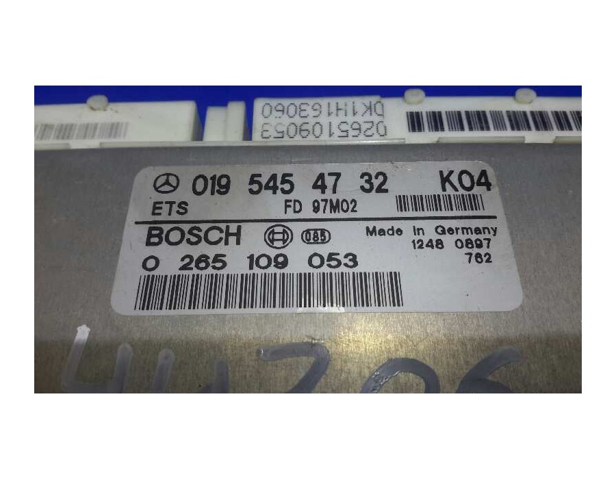 Recambio de centralita abs para mercedes-benz clase c (w202) berlina 200 (202.020) referencia OEM IAM 0195454732  0265109053