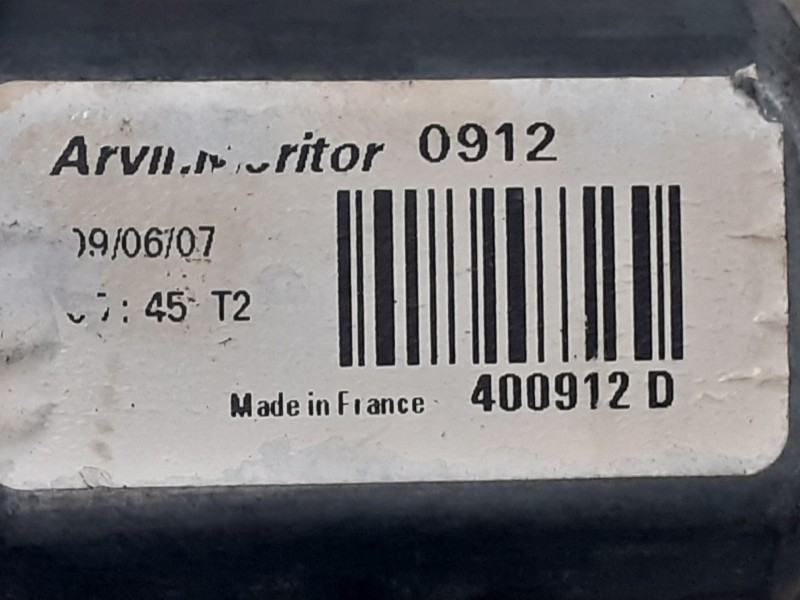 Recambio de elevalunas delantero derecho para peugeot 207 1.6 16v referencia OEM IAM 400912D  