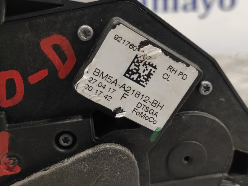Recambio de cerradura puerta delantera derecha para ford focus lim. black&red referencia OEM IAM BM5AA21812BH  921760107