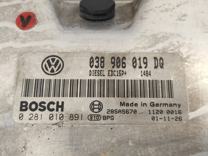 Recambio de centralita motor uce para seat ibiza (6l1) 1.9 tdi referencia OEM IAM 0281010891 EDC15P+ 038906019DQ