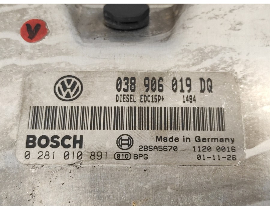 Recambio de centralita motor uce para seat ibiza (6l1) 1.9 tdi referencia OEM IAM 0281010891 EDC15P+ 038906019DQ