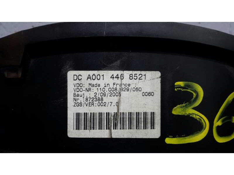 Recambio de cuadro instrumentos para mercedes-benz sprinter chasis-cabina 411cdi referencia OEM IAM 110008929060  A0014468521