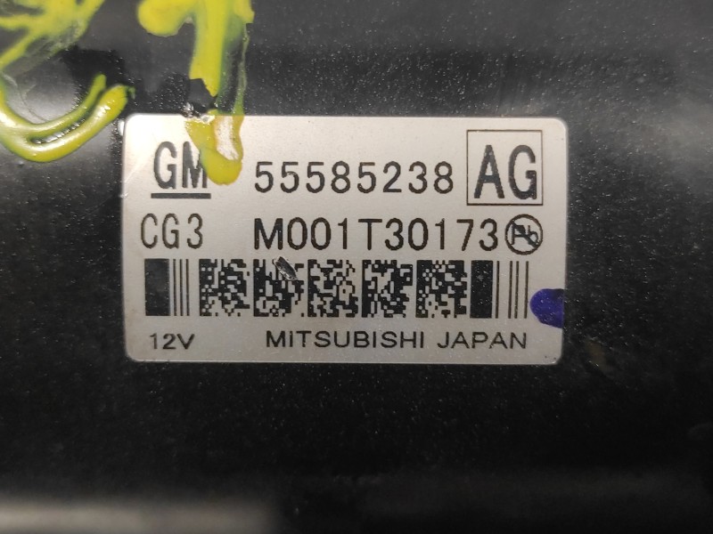 Recambio de motor arranque para opel zafira tourer referencia OEM IAM 55585238  M001T30173
