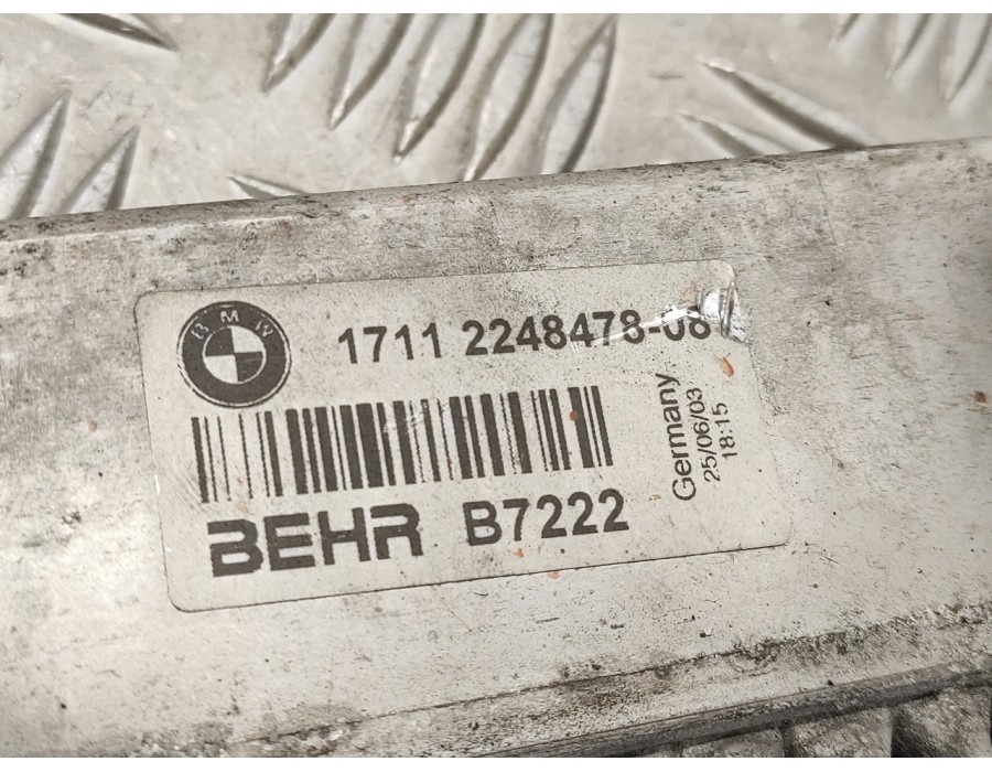 Recambio de radiador agua para bmw serie 5 berlina (e60) 3.0 turbodiesel cat referencia OEM IAM 17112248478  