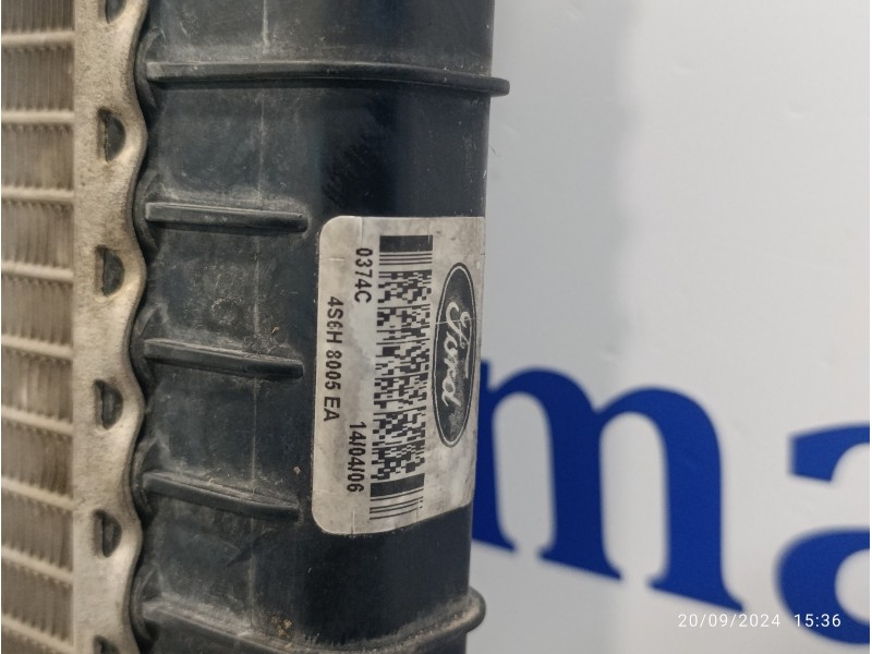 Recambio de radiador agua para ford fiesta (cbk) referencia OEM IAM 4S6H8005EA  