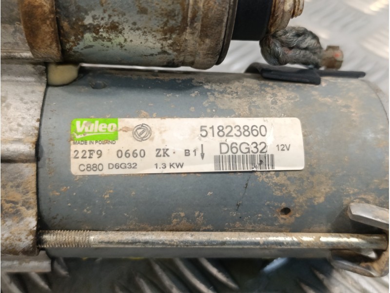 Recambio de motor arranque para fiat doblo (119) 1.3 16v jtd cat referencia OEM IAM 51823860  C880D6G32