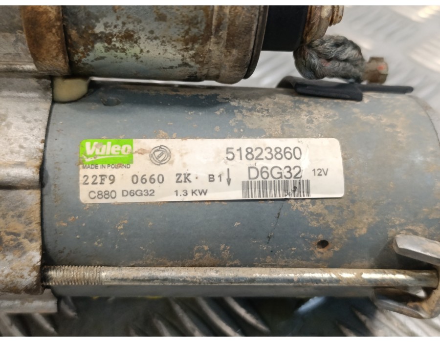 Recambio de motor arranque para fiat doblo (119) 1.3 16v jtd cat referencia OEM IAM 51823860  C880D6G32