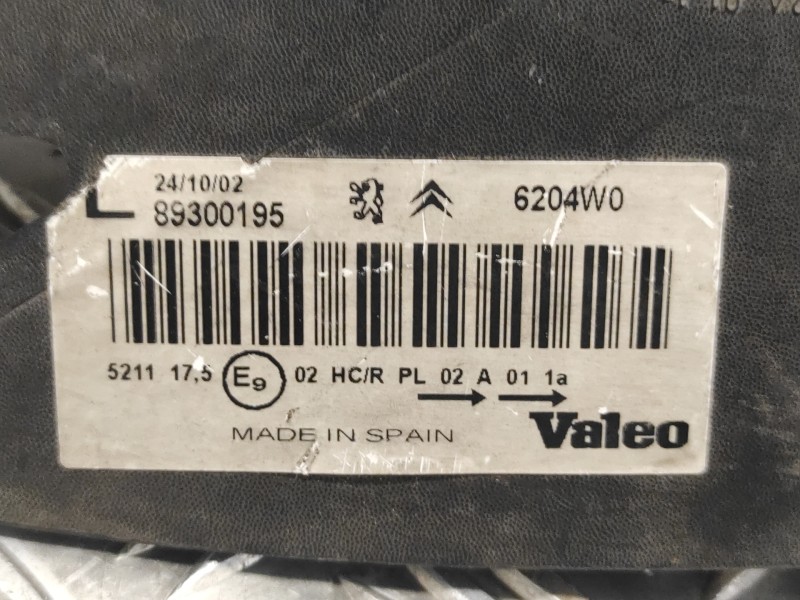 Recambio de faro izquierdo para citroën xsara picasso 2.0 hdi cat (rhy / dw10td) referencia OEM IAM 89300195  
