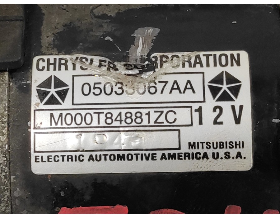 Recambio de motor arranque para chrysler pt cruiser (pt) 2.0 16v cat referencia OEM IAM M000T84881ZC  05033067AA