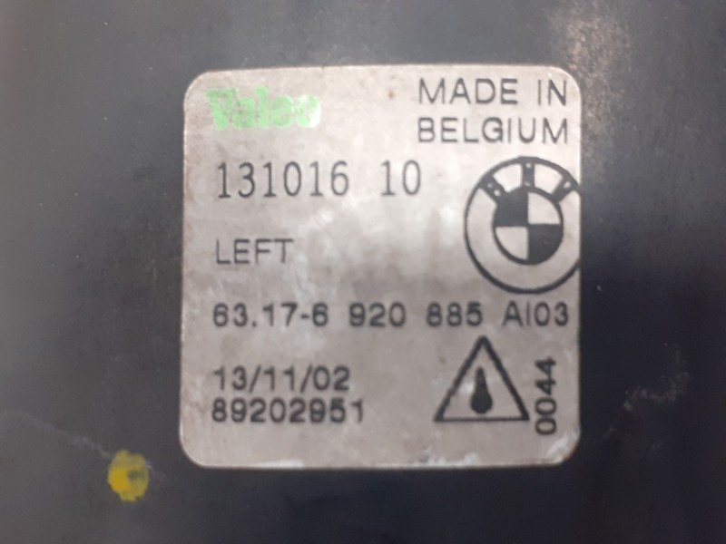 Recambio de faro antiniebla izquierdo para bmw x5 (e53) 3.0 24v turbodiesel cat referencia OEM IAM 13101610  63176920885