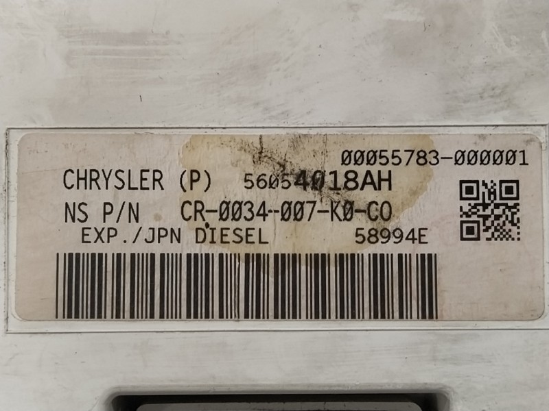 Recambio de cuadro instrumentos para chrysler jeep commander 3.0 v6 crd limited referencia OEM IAM 56054018AH  CR0034007K0C0