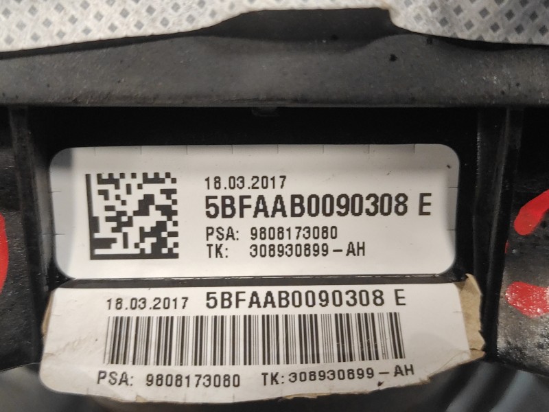 Recambio de airbag delantero derecho para toyota proace referencia OEM IAM 9808173080 9808173080 308930899AH