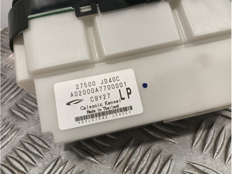 Recambio de mando climatizador para nissan qashqai (j10) 1.6 16v cat referencia OEM IAM 27500JD40C  A02000A7700001
