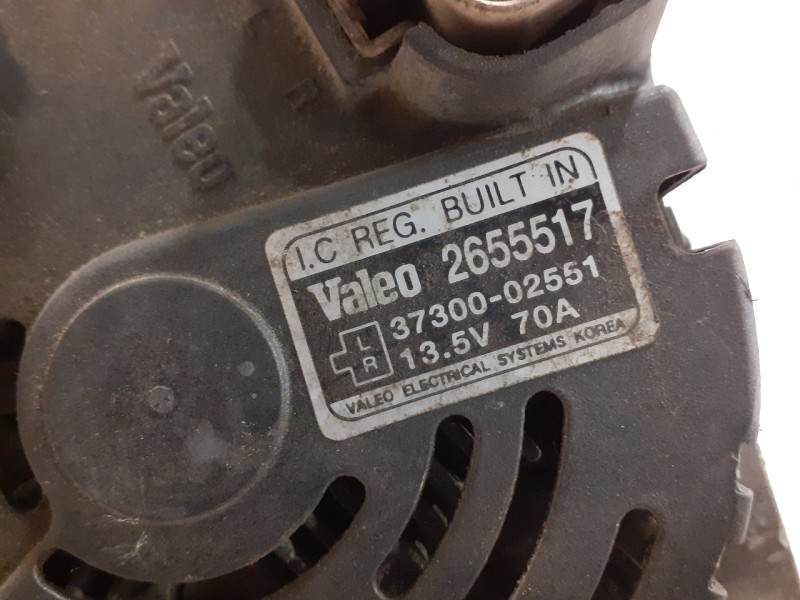 Recambio de alternador para kia picanto 1.1 cat referencia OEM IAM 2655517  3730002551