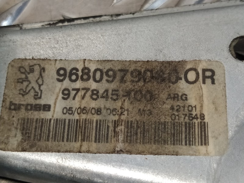 Recambio de elevalunas trasero izquierdo para peugeot 308 sw referencia OEM IAM 9680692380  0130822449