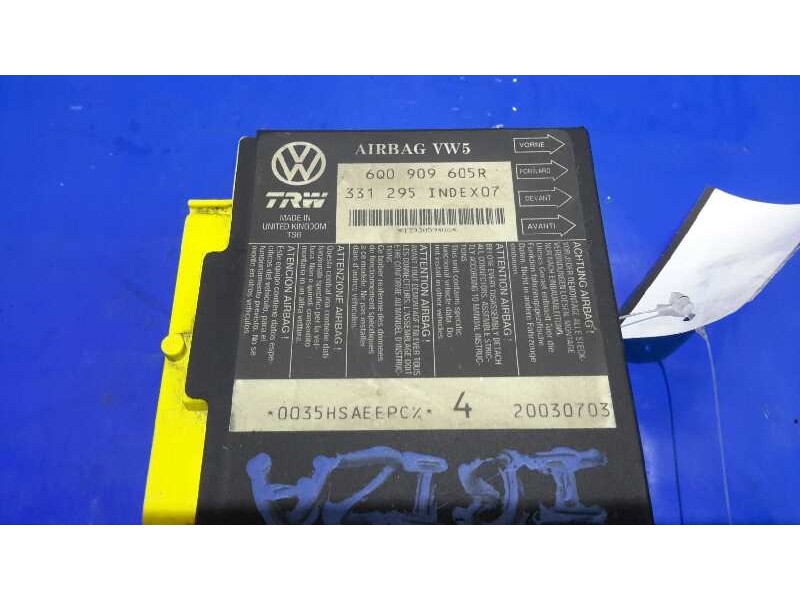 Recambio de centralita airbag para seat ibiza (6l1) 1.4 16v referencia OEM IAM 6Q0909605R  331295INDEX07