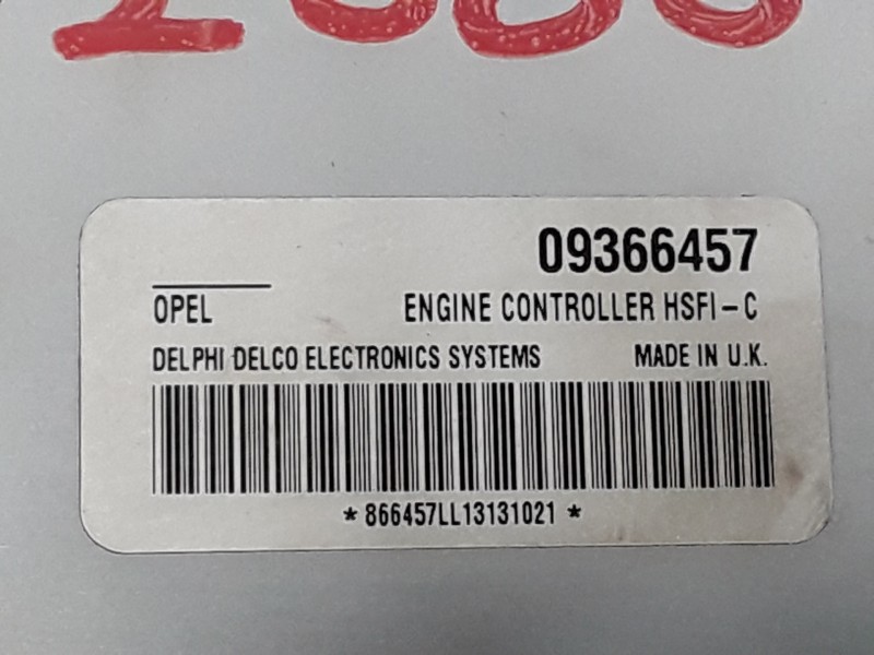 Recambio de centralita motor uce para opel astra g berlina 1.6 16v referencia OEM IAM 09366457  