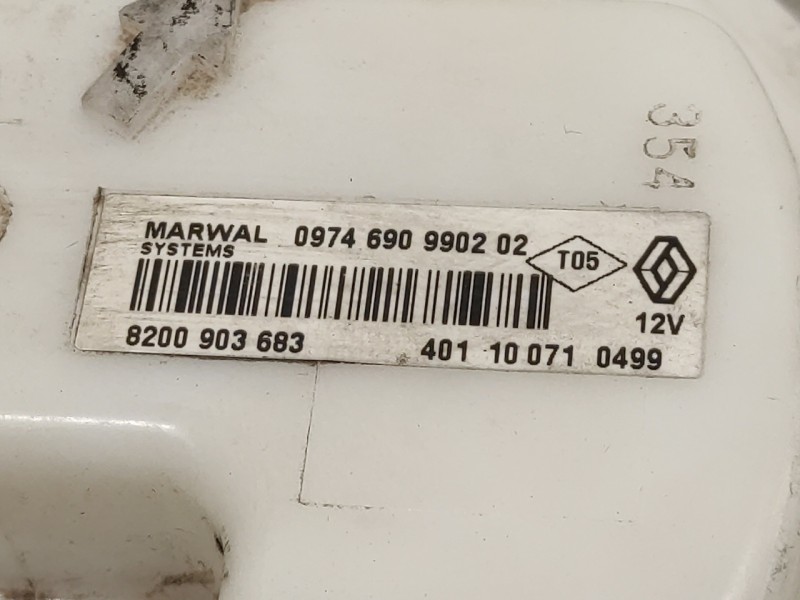 Recambio de aforador para dacia sandero 1.2 16v cat referencia OEM IAM 8200903683  0974690990202